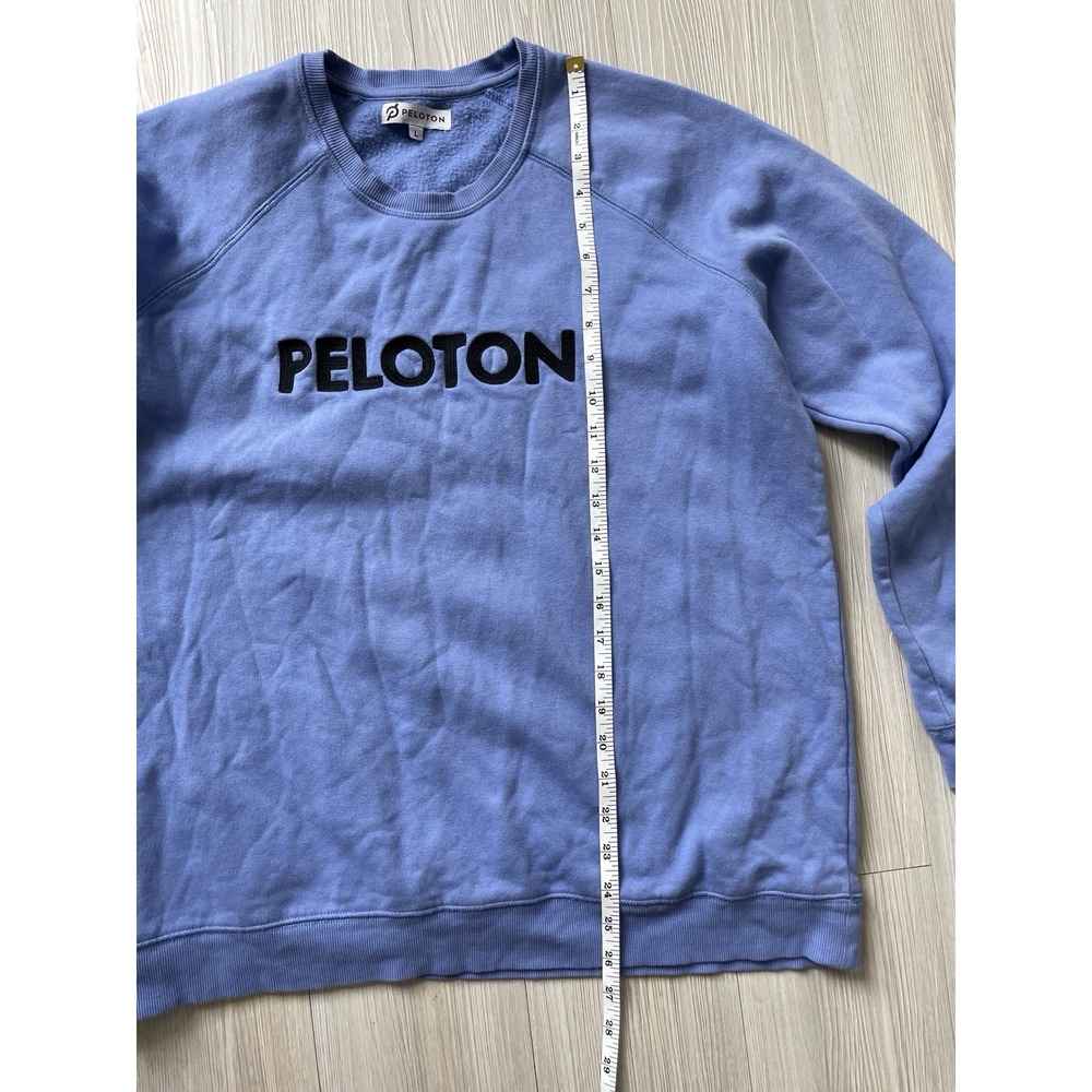 Peloton Men's Blue Pullover Crewneck Sweatshirt Size Large Loungewear Athleisure - Picture 6 of 6
